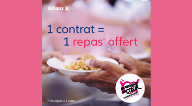 Allianz soutient les Restos du Coeur de l'agence  Allianz ST ETIENNE BERGSON - ALLIANZ AGENCES